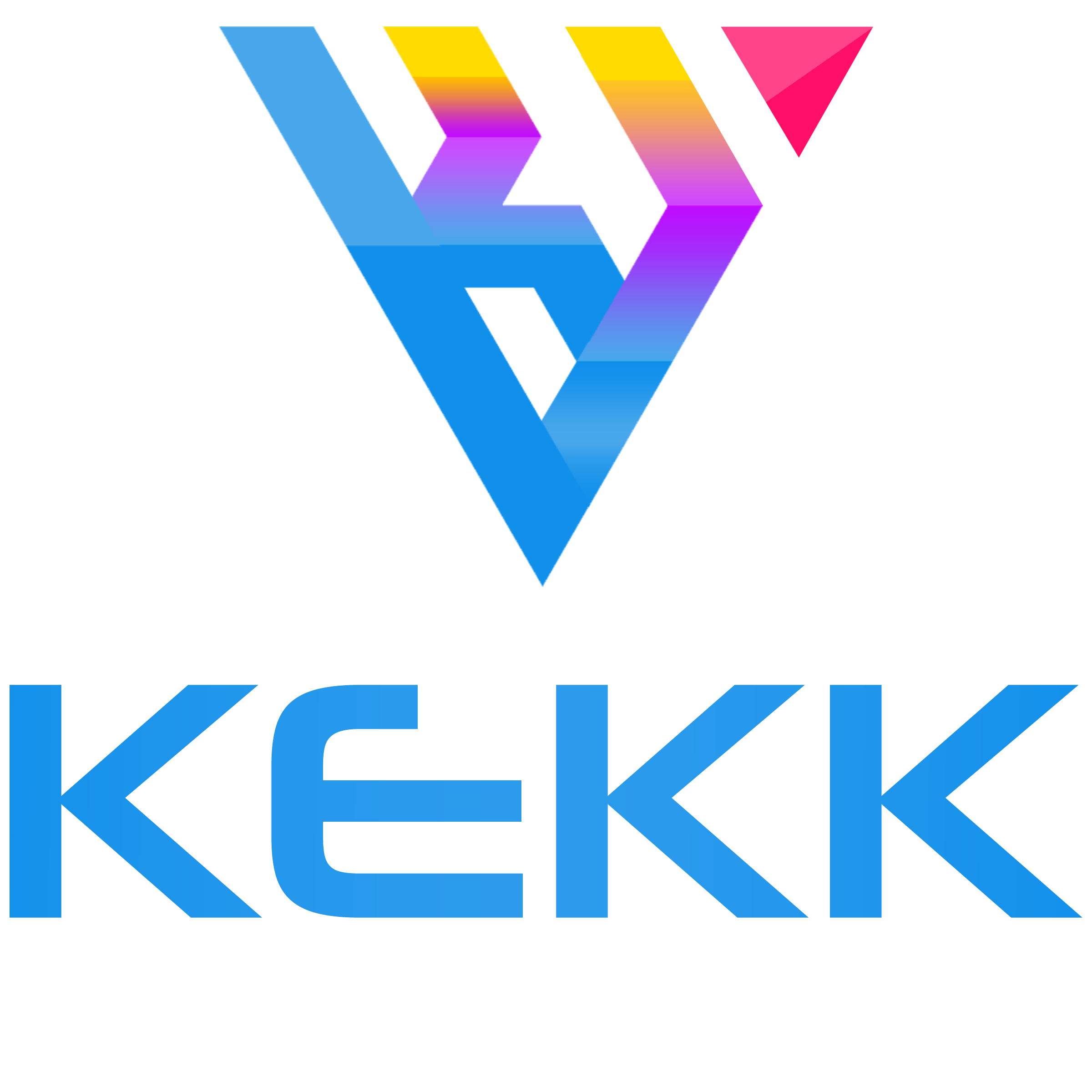 kekk visuals P logo colored